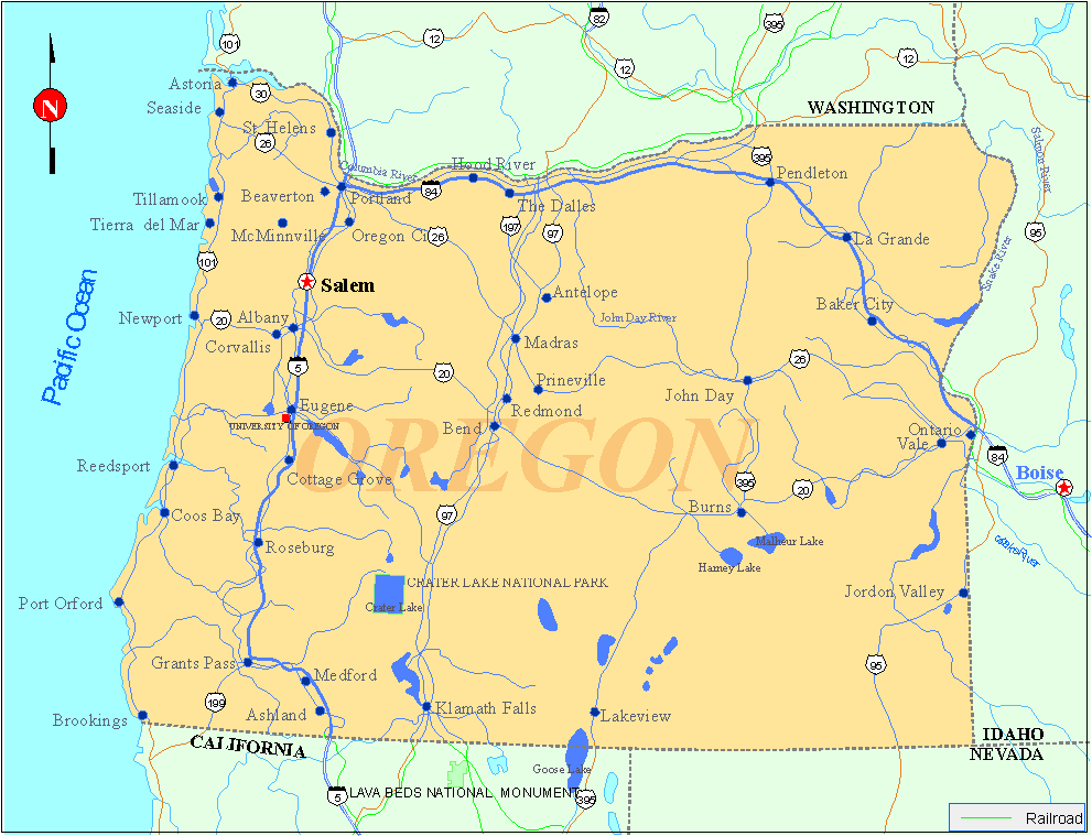 oregon map in usa DriverLayer Search Engine