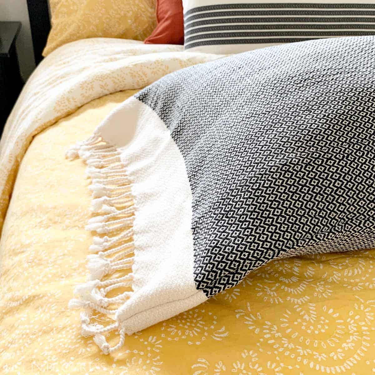 Sew Easy DIY Turkish Towel Pillow Sham List in Progress