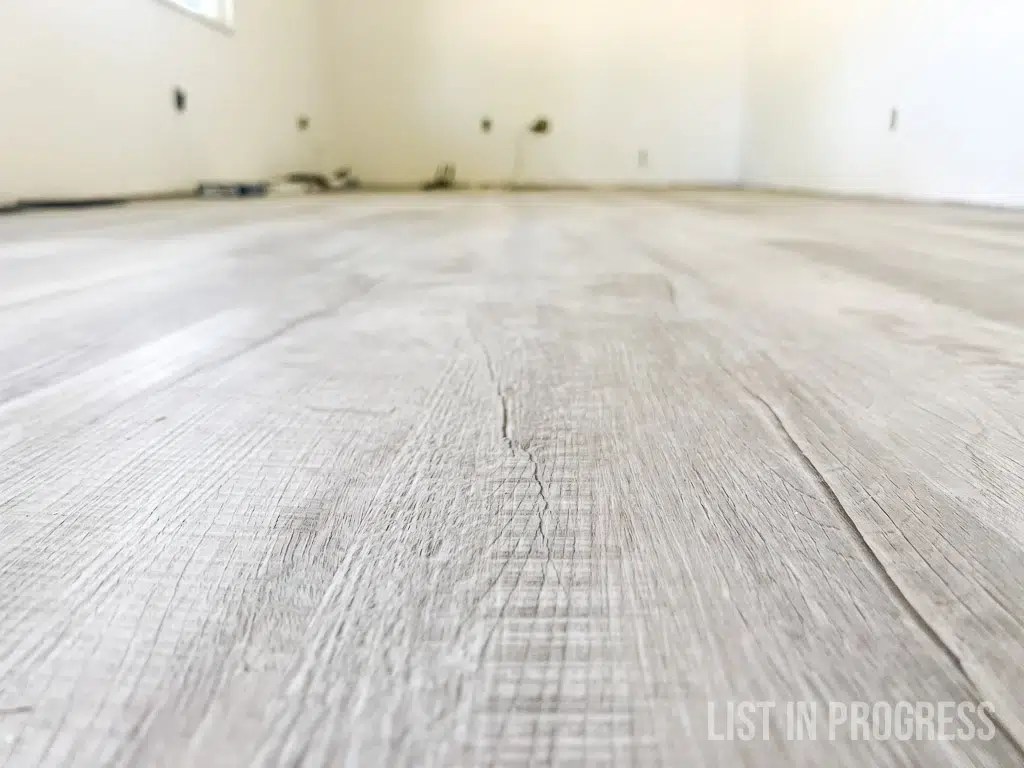 15 Tips for Installing Vinyl Plank Flooring List in Progress