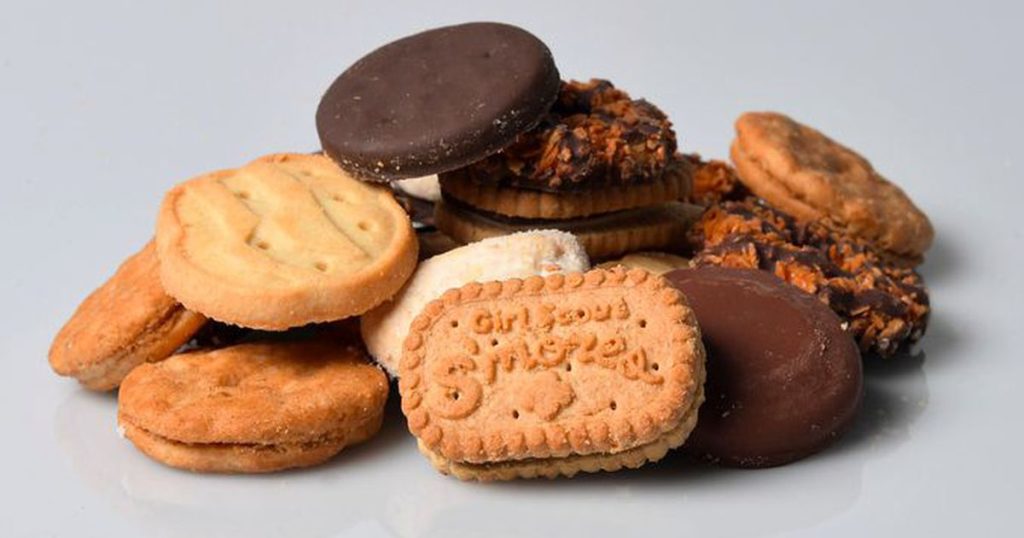 People are selling old girl scout cookies on Amazon. Not cool. List