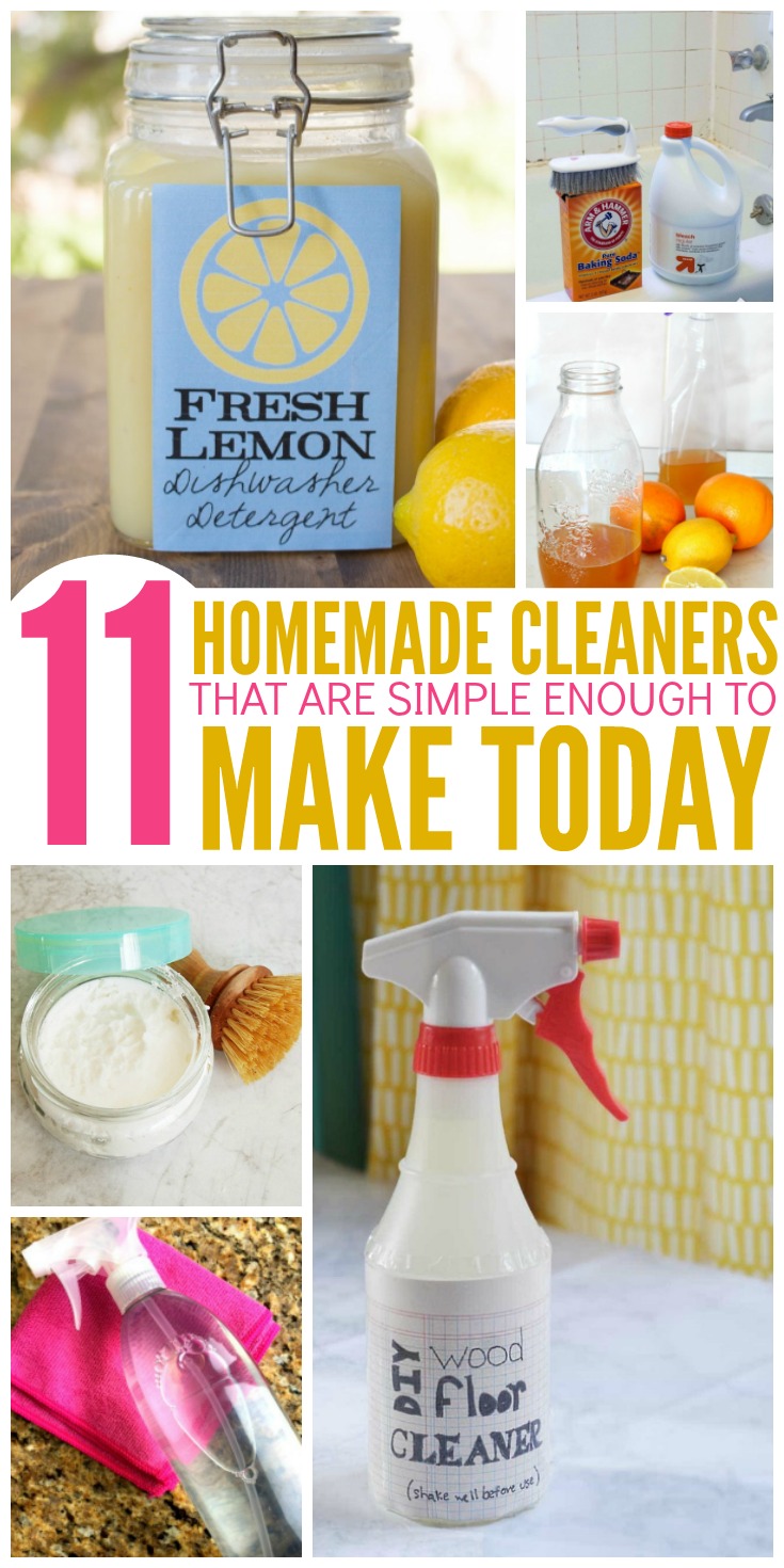 11 Easy Homemade Cleaners You Should Make Today