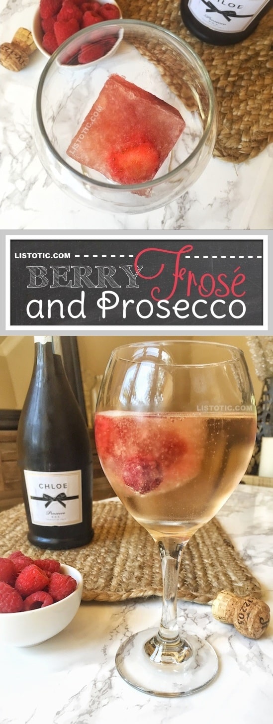 Frozen Rosé and Prosecco Easy Drink Recipe (perfect for girls night!)
