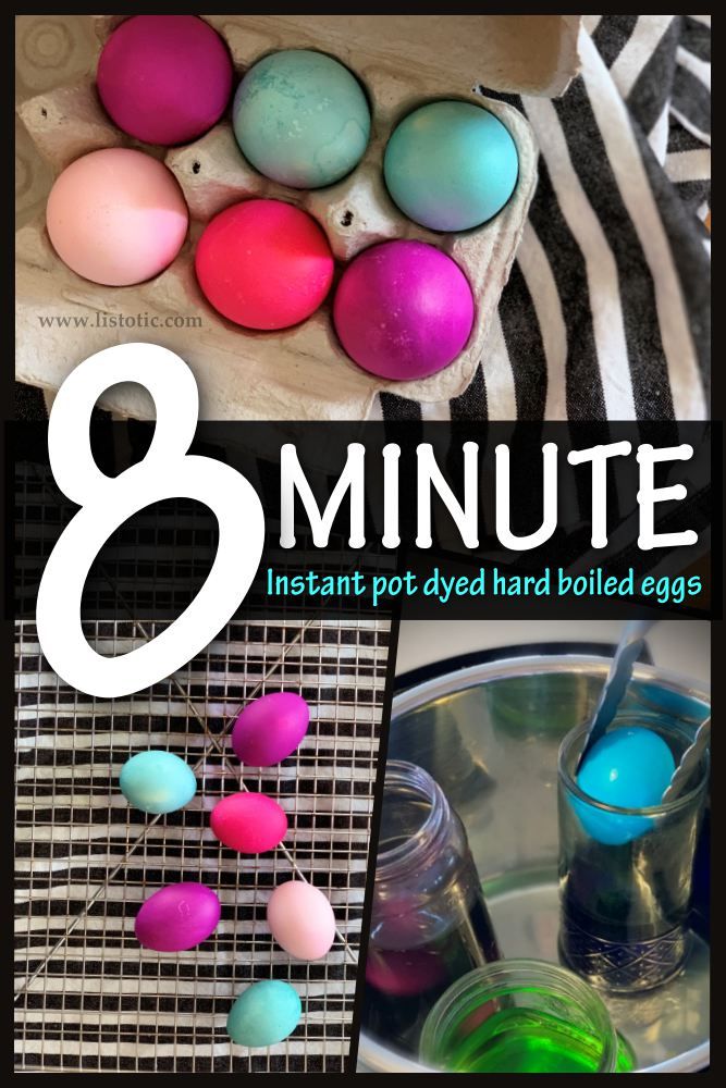 How To Make Dyed Easter Eggs in the Instant Pot just 8 minutes