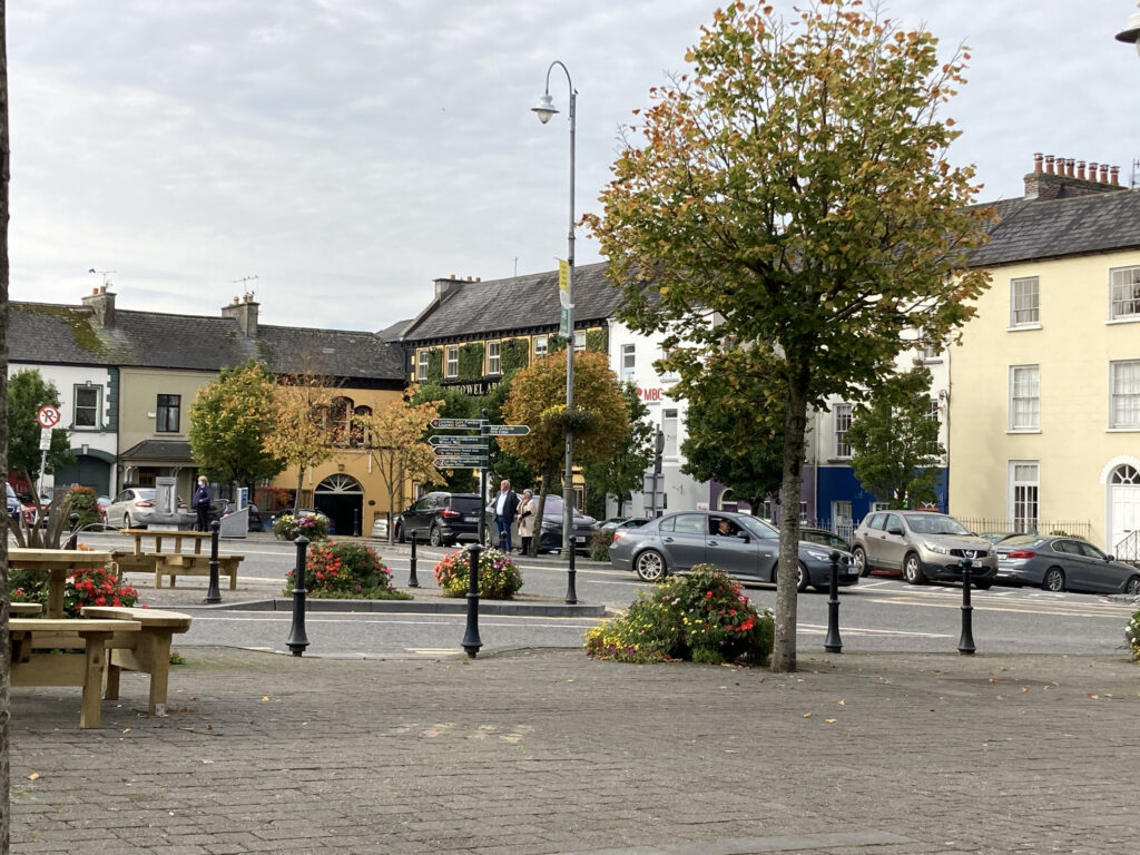 Ballygologue Cross, Outdoor Dining in The Square and Orators and their