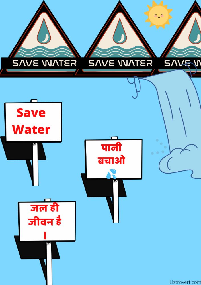 10+ Save Water Poster In Hindi सेव वाटर पोस्टर आइडियाज