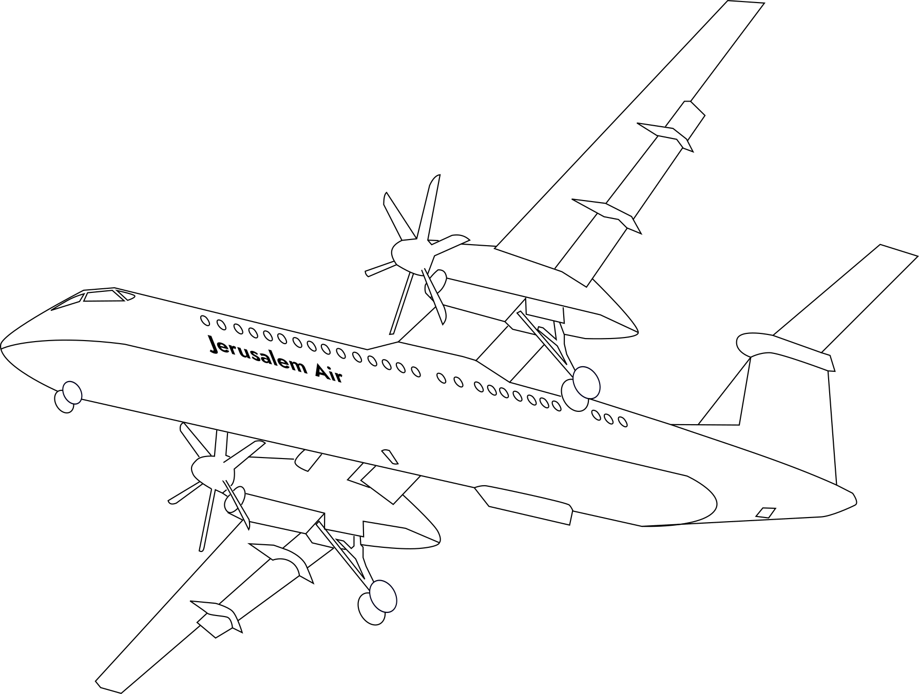 Airbus Coloring Pages