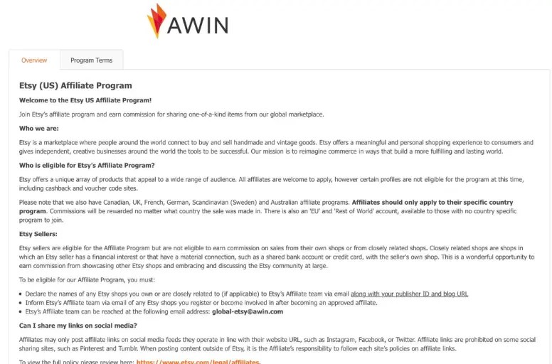 Etsy Affiliate Program Review & How to Etsy Affiliate
