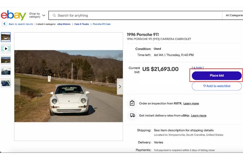 Selling a Car on eBay StepbyStep Guide [Aug 2024 ]