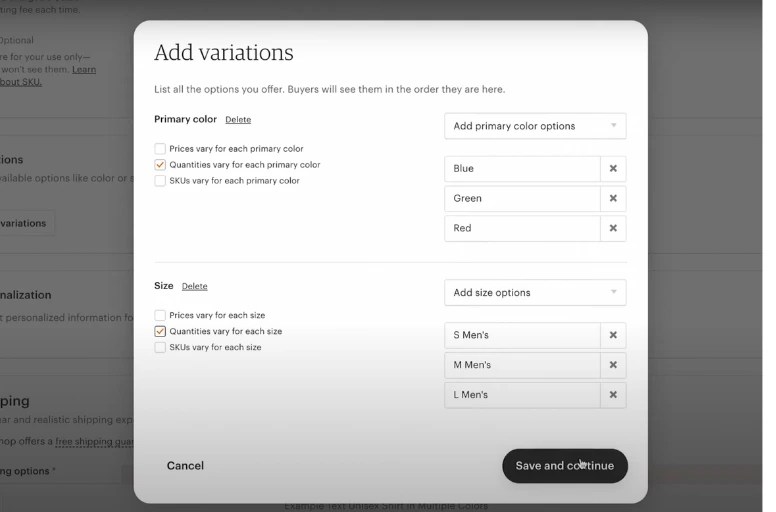 How to Add Variations on Etsy Guide for Beginners