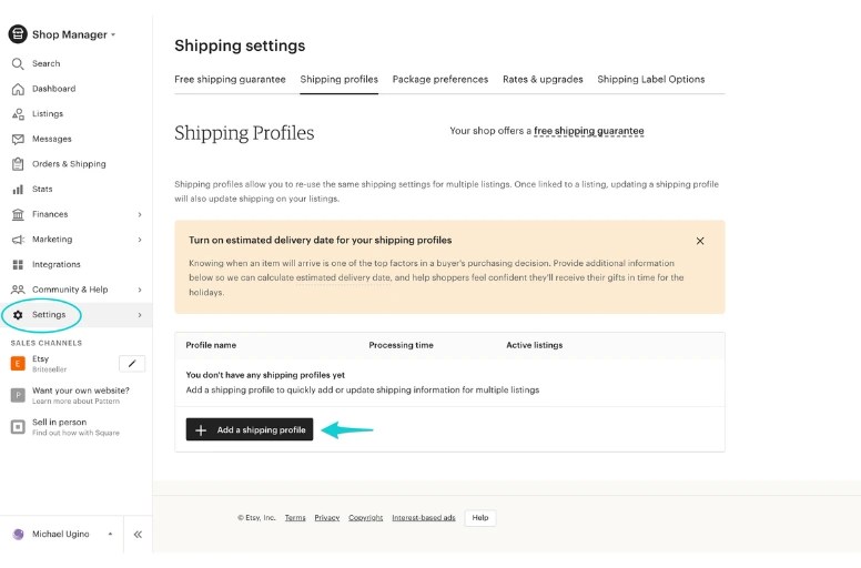 Create an Etsy Shipping Profile A 2024 Guide for New Sellers