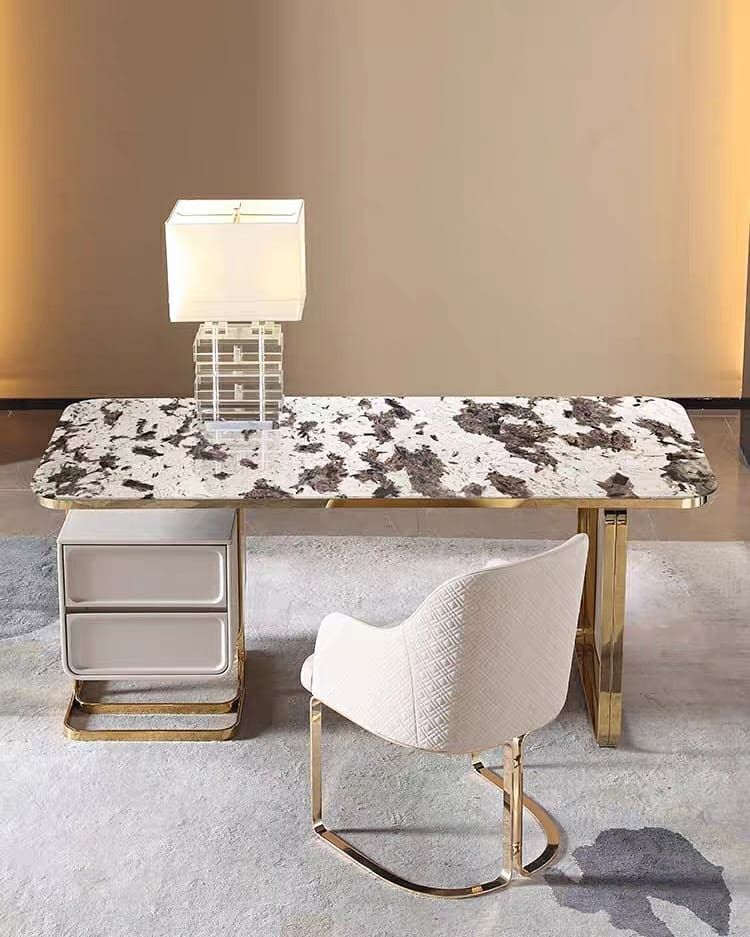 Natural Marble highend office desk Lite Imports