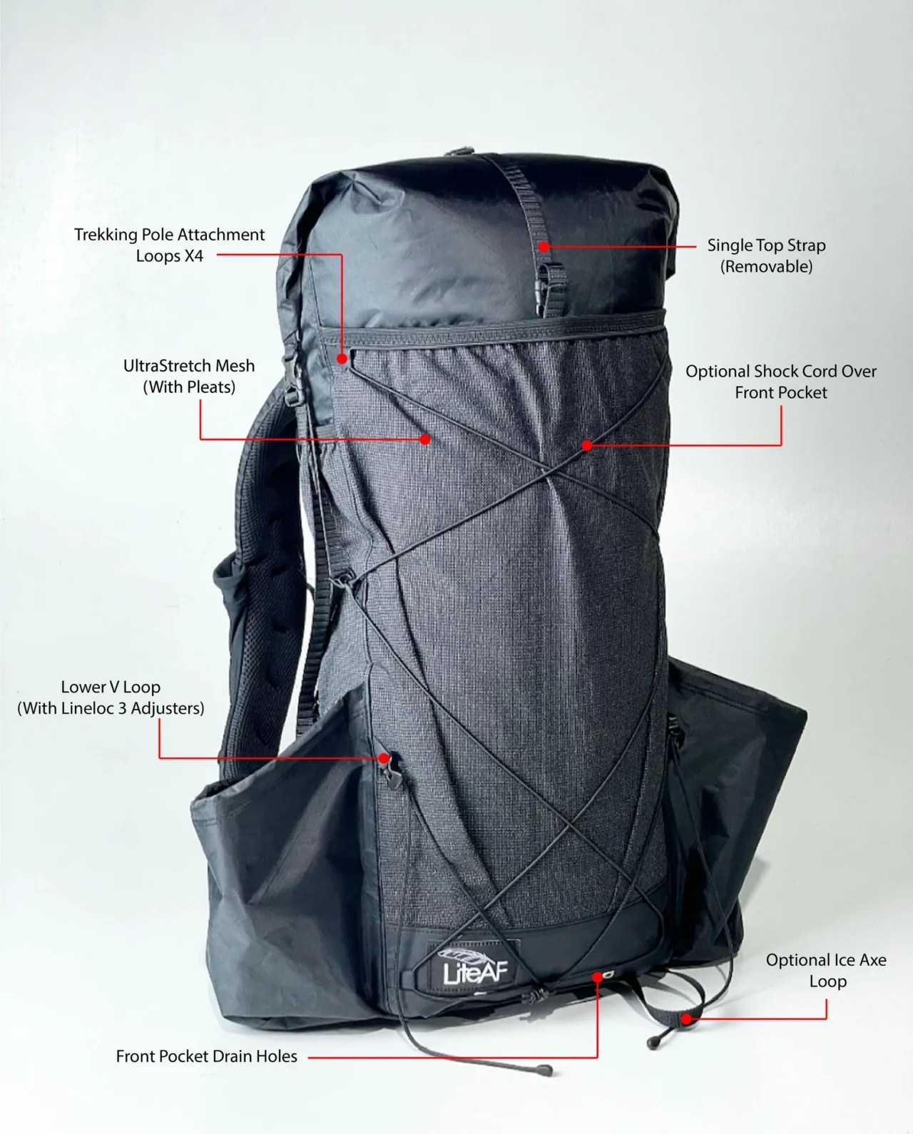 ECOPAK™ 20L Curve Frameless Custom Ultralight Backpack