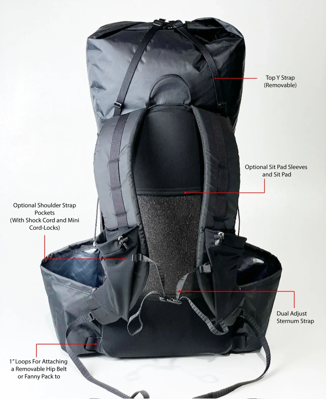 UltraWeave™ 35L Curve Frameless Custom Ultralight Backpack