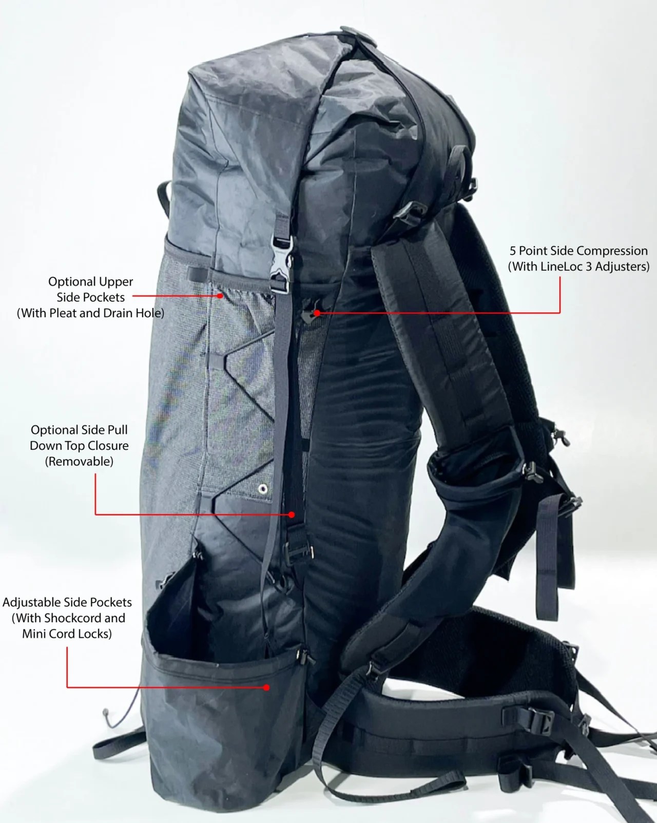 ECOPAK™ 40L Curve Full Suspension Custom Backpack