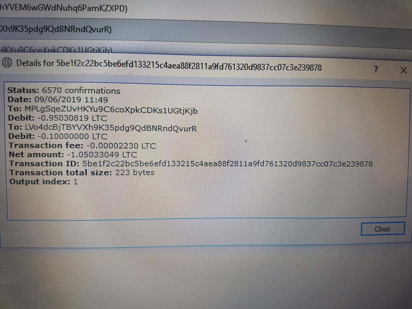 Litecoin transaction help Technical Support Litecointalk Forum