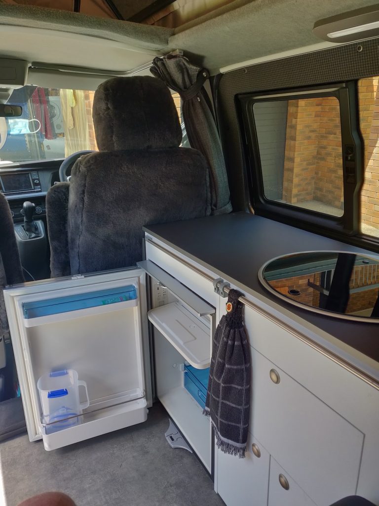 Completed Wanderlust camper inside LiteKamper