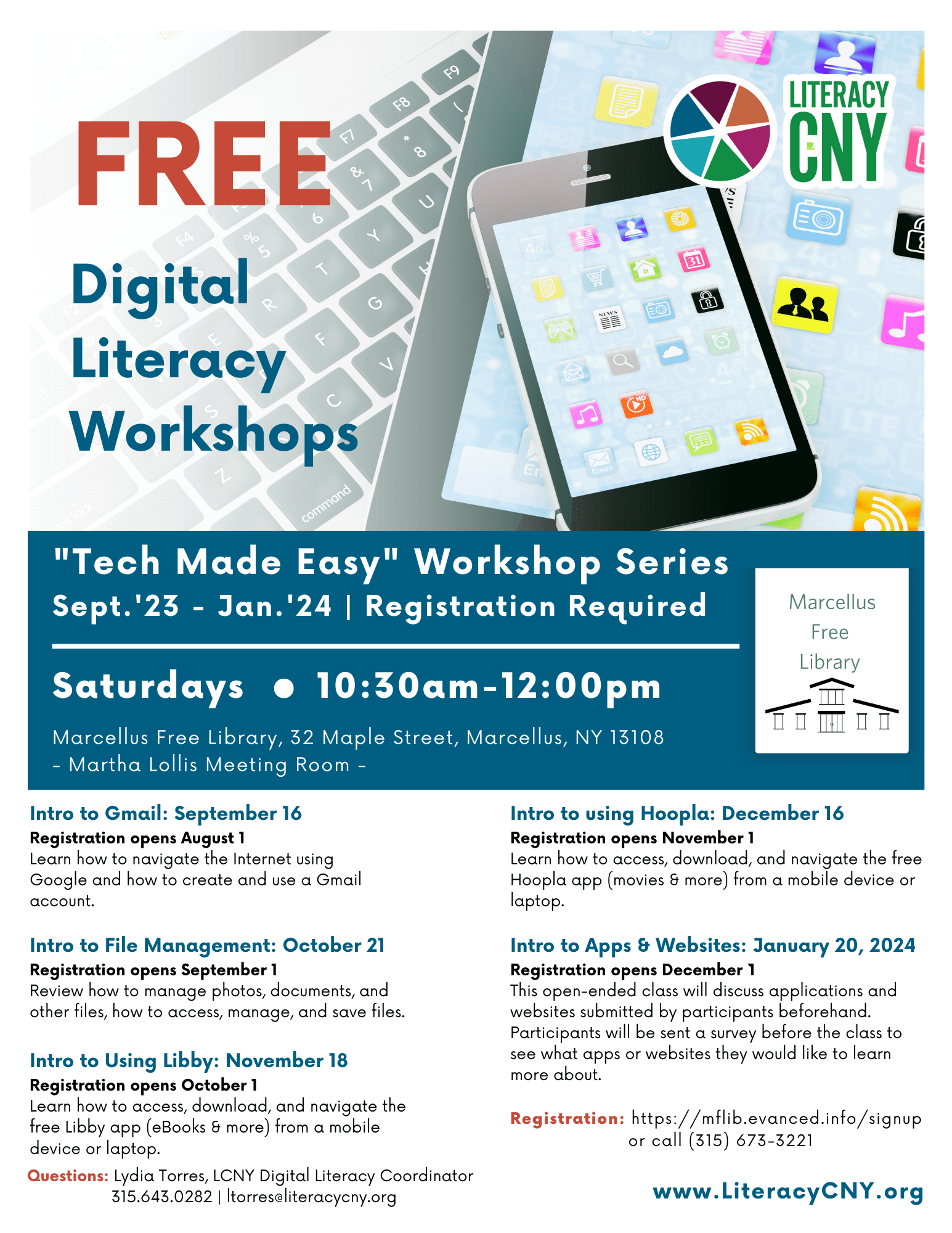 Events for September 2024 LiteracyCNY