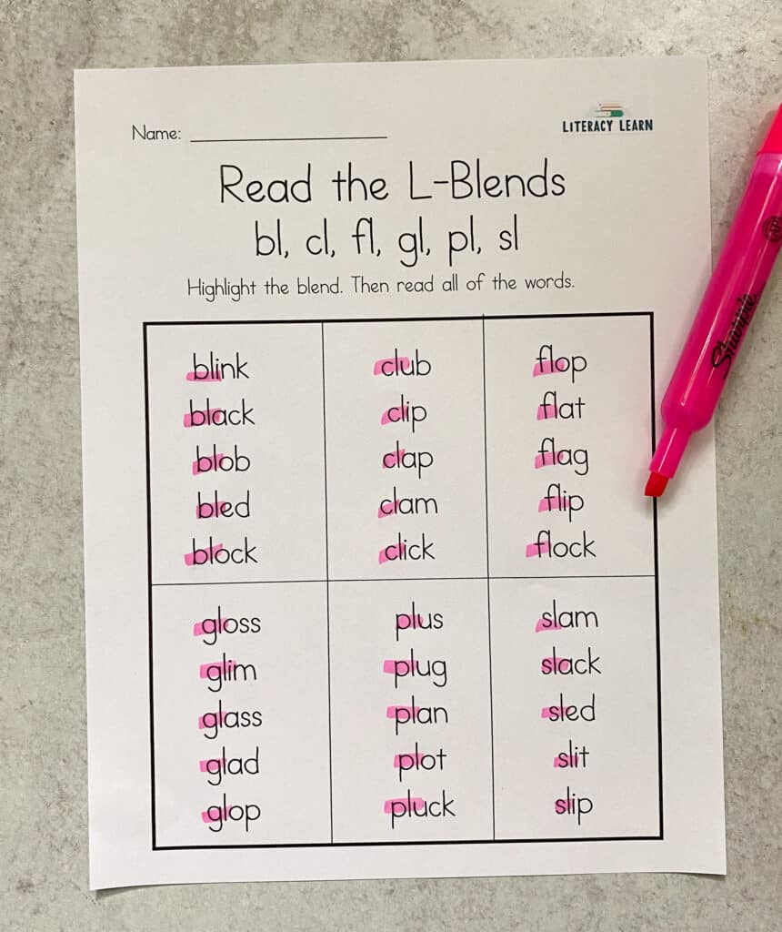 LBlends Worksheets (6 Free Printables!) Literacy Learn LBlends Worksheets (6 Free Printables!) Literacy Learn