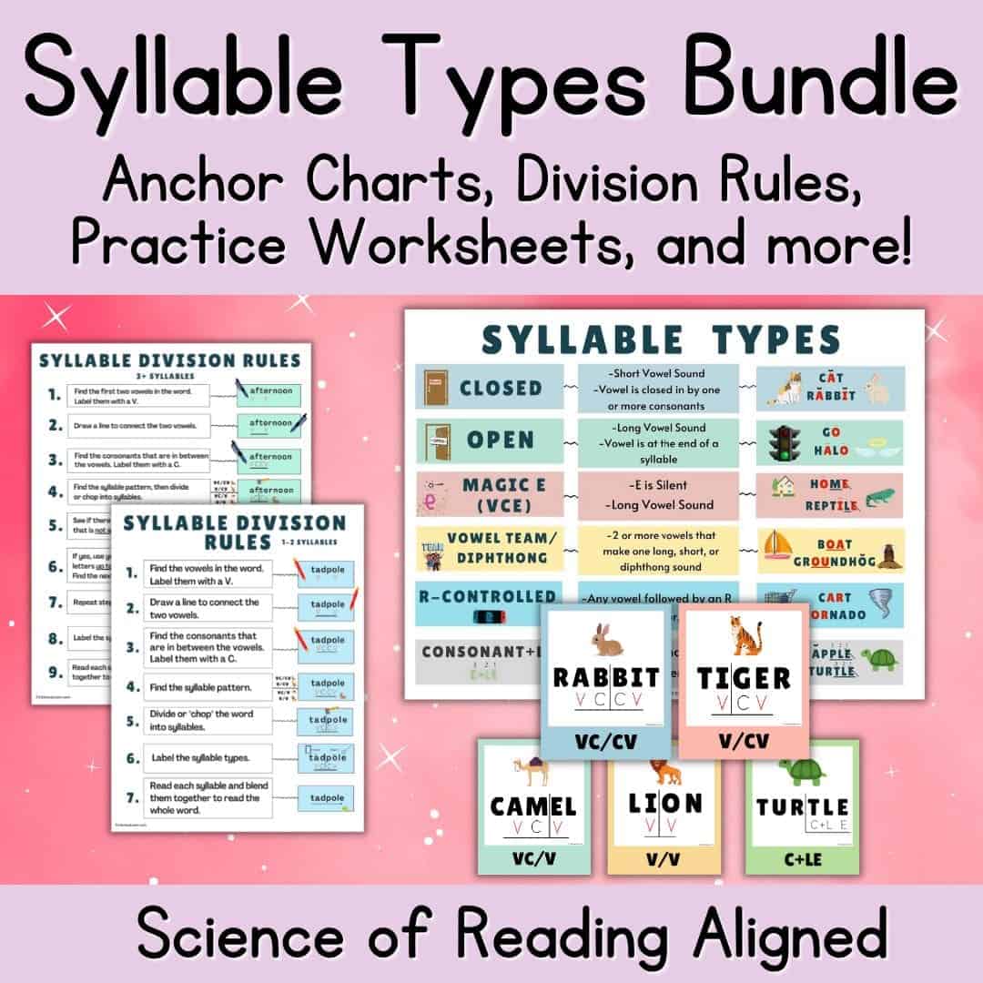All About the Vowel Team/Diphthong Syllable Type Literacy Learn