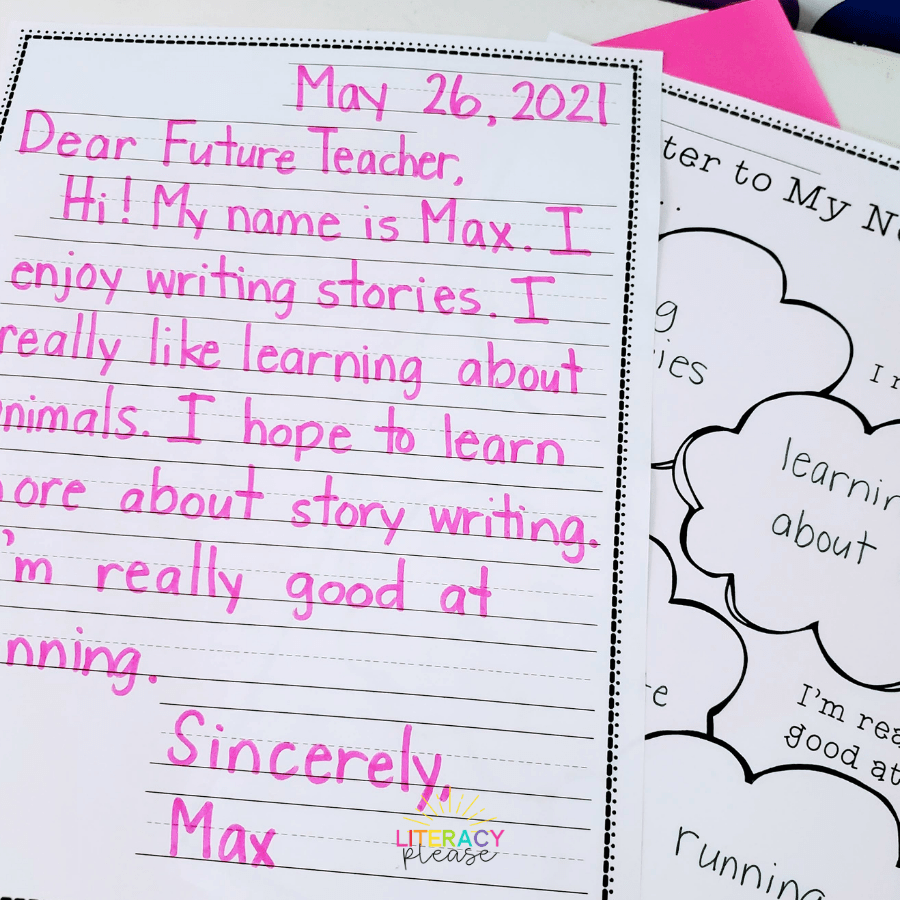 Friendly Letter Writing and A Letter for My Teacher - Literacy Please