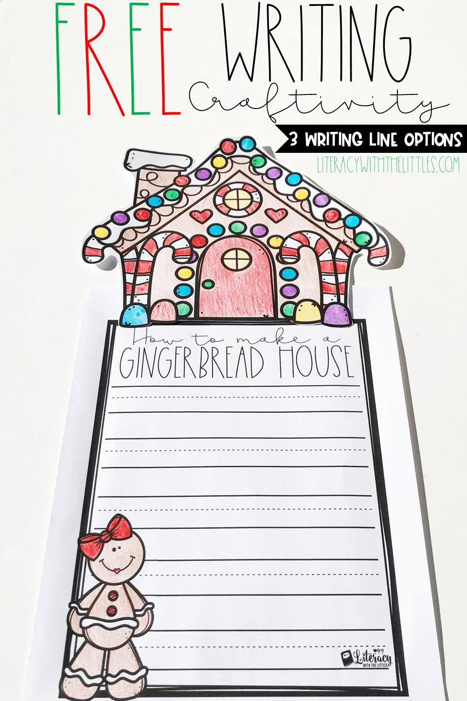How to Make a Gingerbread House Free Writing Craftivity