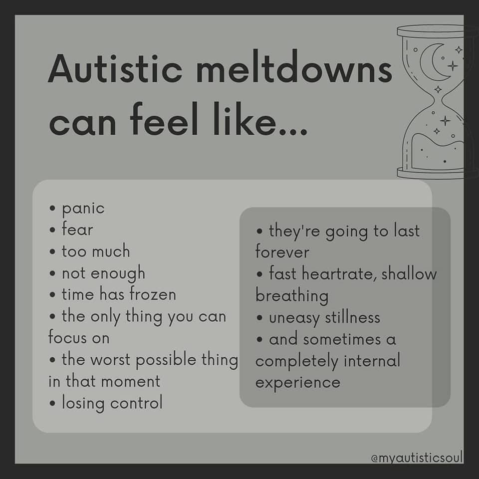 Meltdowns and Shutdowns Literally Ausome