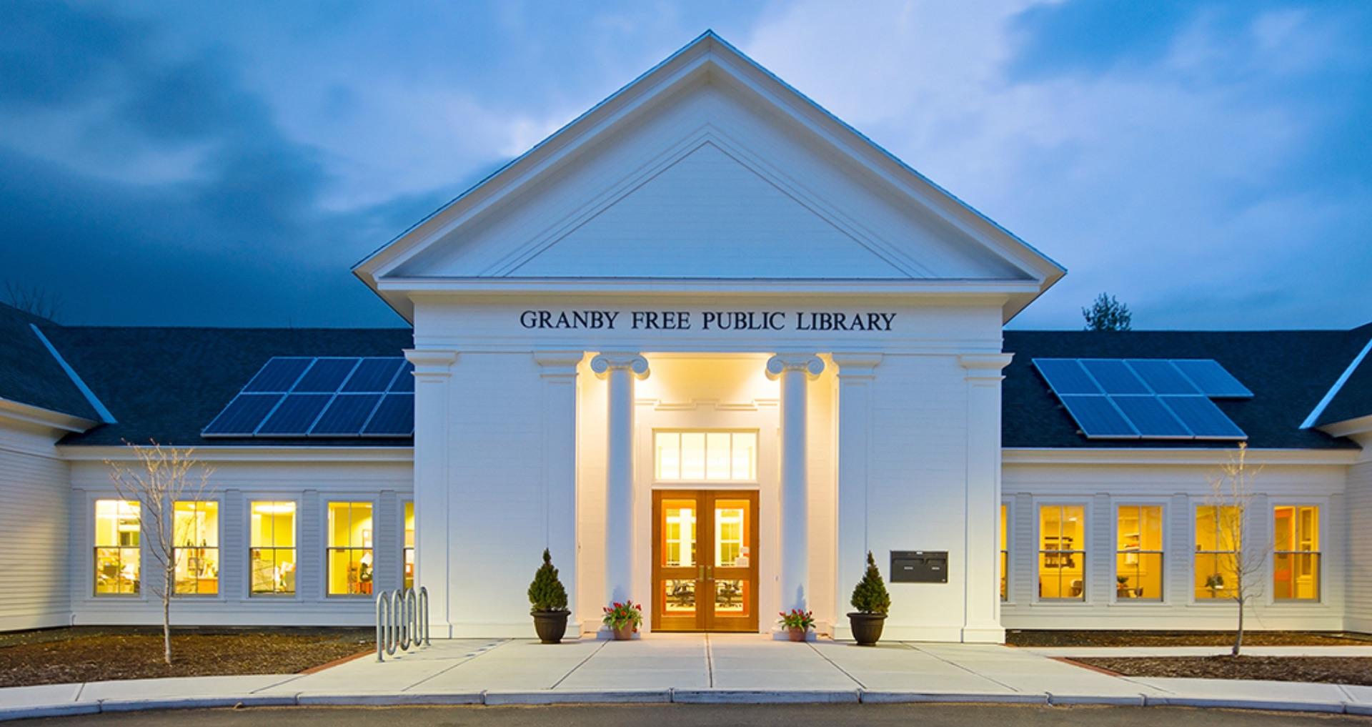 Granby Free Public Library Literary Massachusetts
