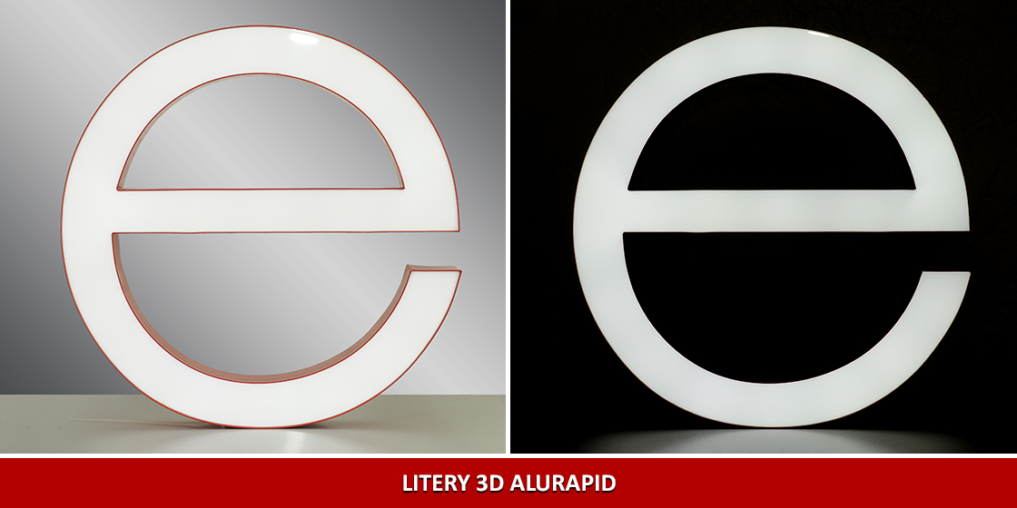 Litery 3D ALURAPID taśma z rantem _eng Litery 3D