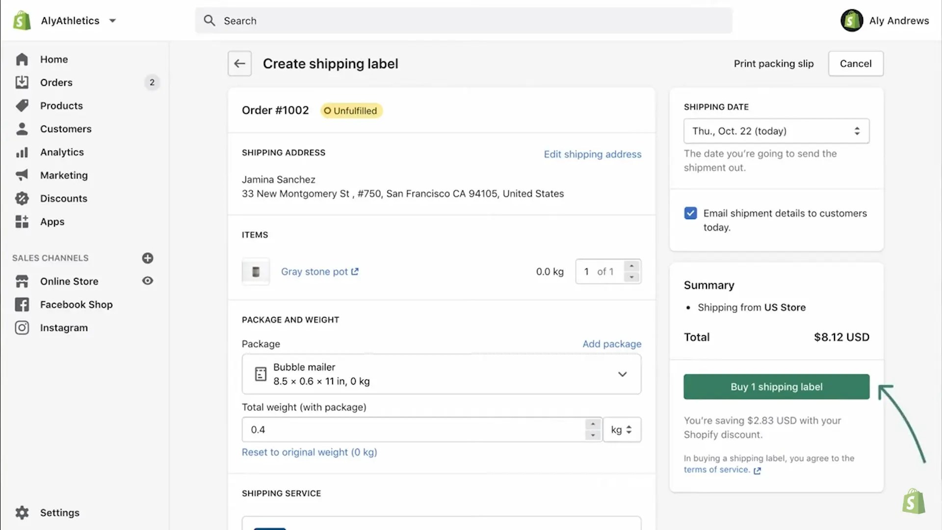 How to Print Shipping Labels on Shopify LitOS