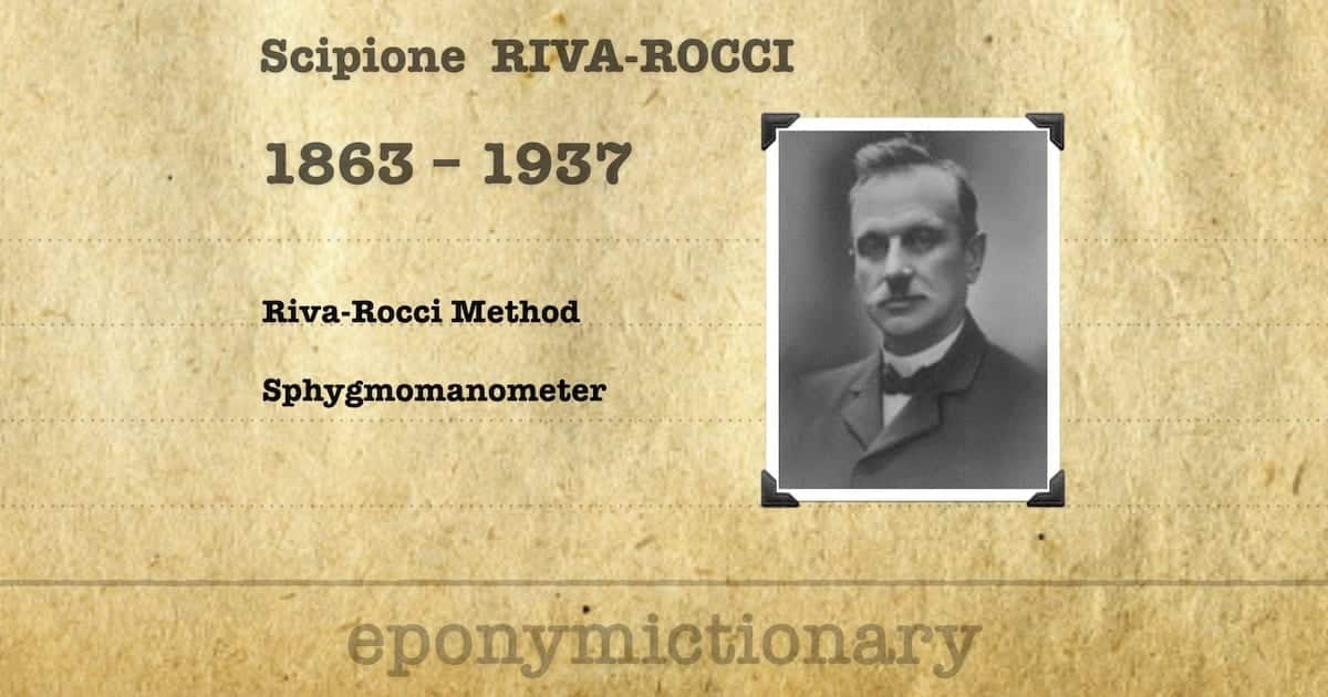 Scipione RivaRocci • LITFL Medical Blog • Medical Eponym Library