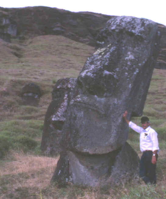 Easter Island Statue Buried To Its Neck