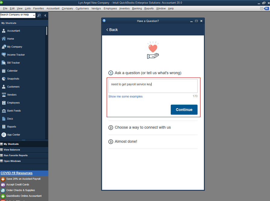 Need a payroll service key