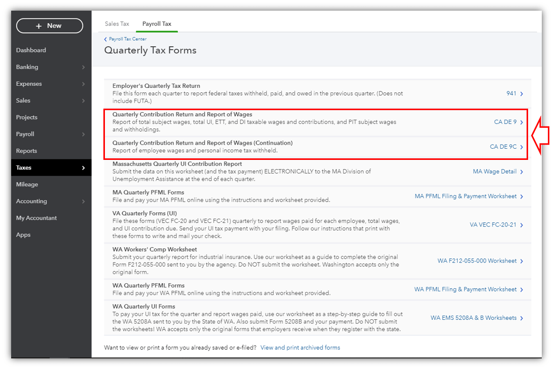 I am trying find the EDD DE9 or DE6 form. Where would I find it?