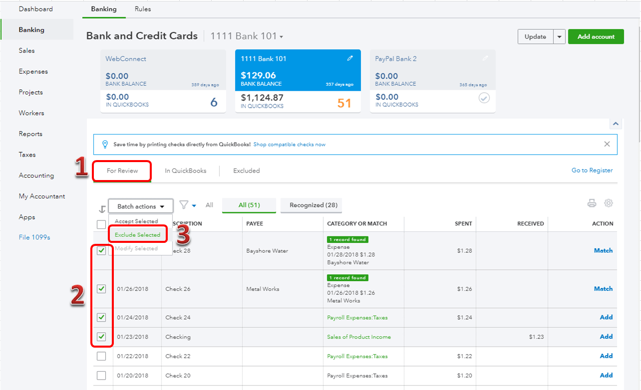 How domin edit or delete transactions i downloaded i chose to put them
