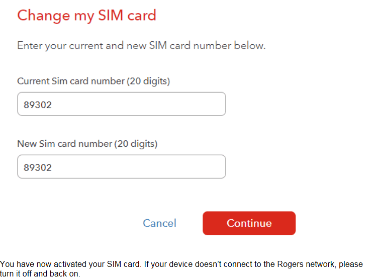 Solved Switching SIM Cards Rogers Community