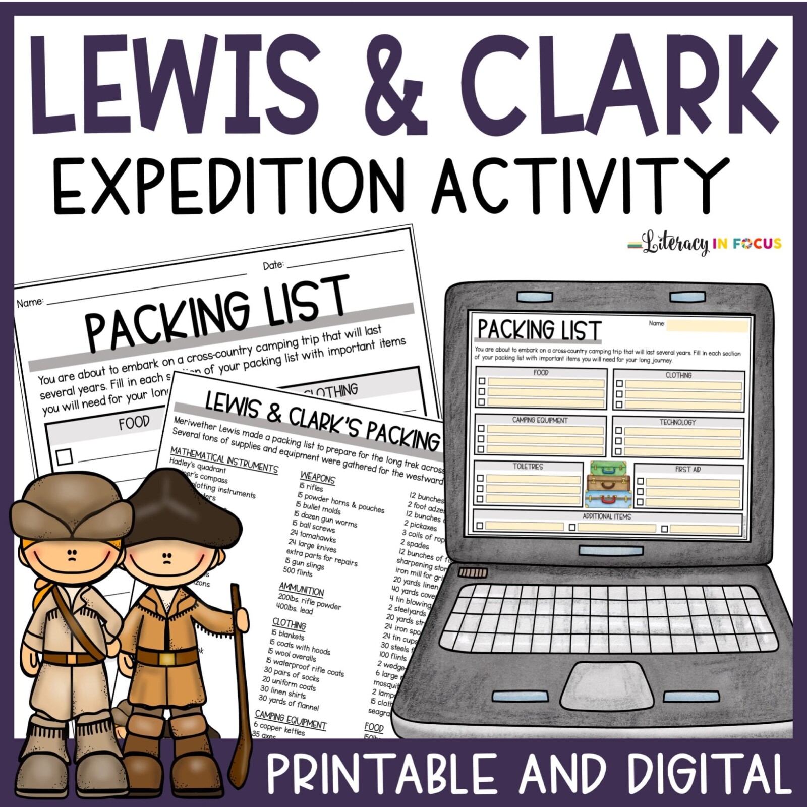Lewis and Clark Expedition Intro Activity and Lesson Plan PDF