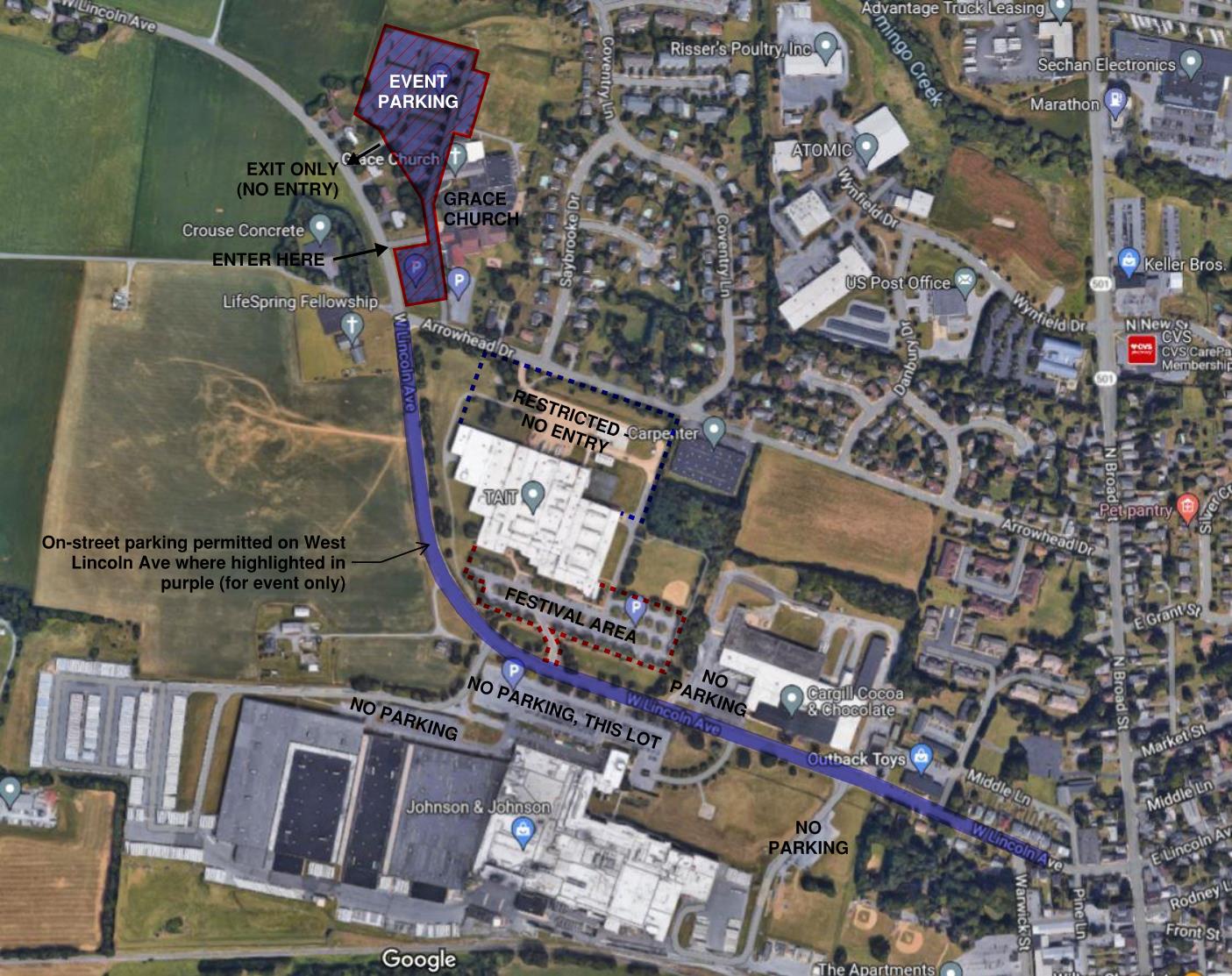 Map Lititz Craft Beer Fest