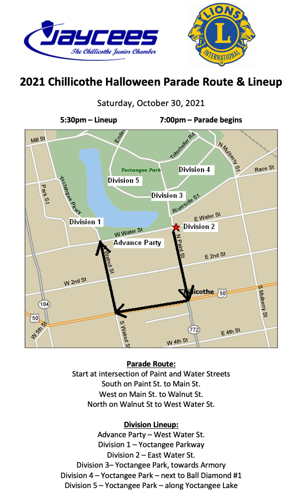 Chillicothe Halloween Parade Route Set Litter Media