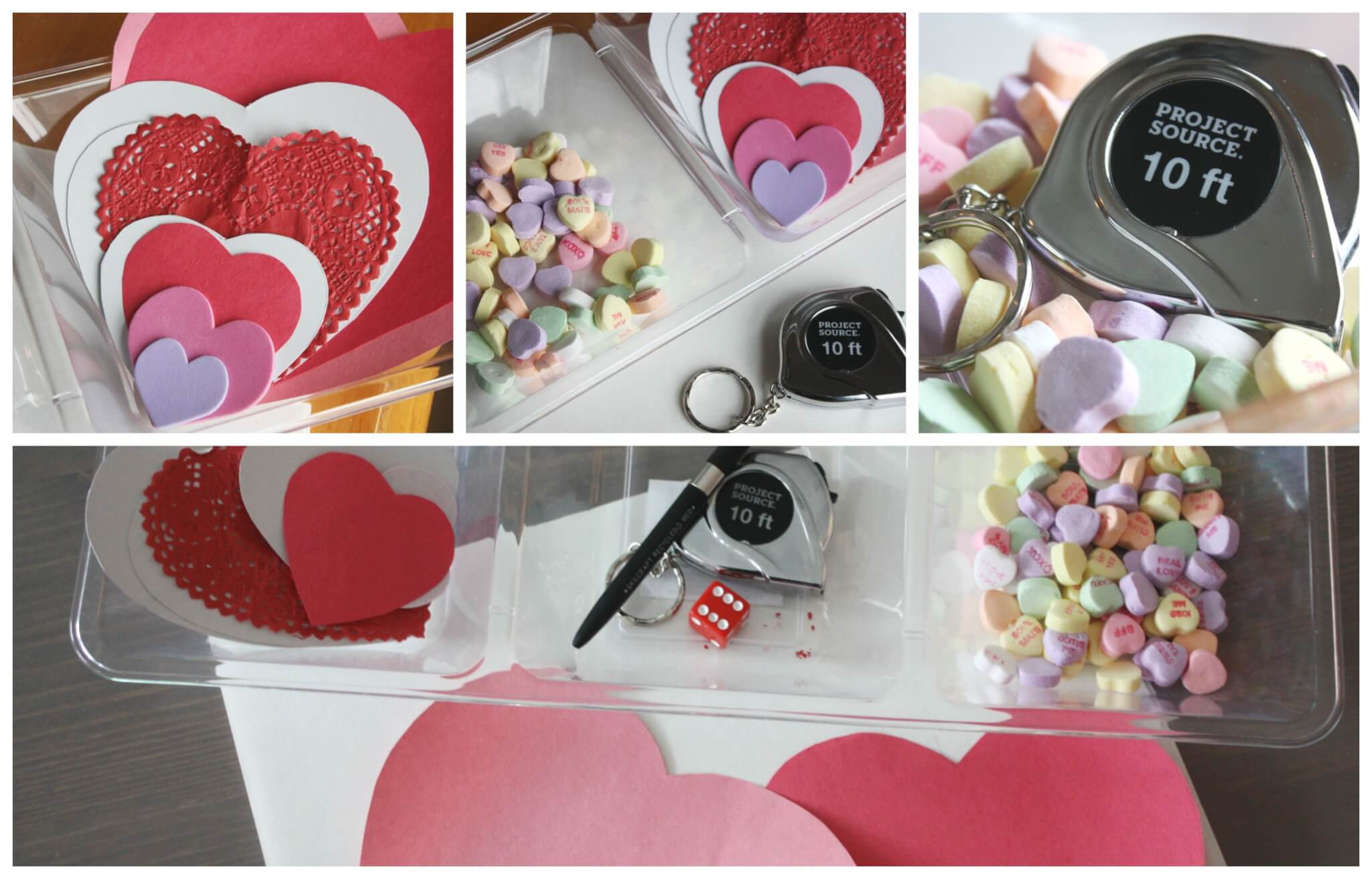 Candy Heart Measuring Math Activity for Kids