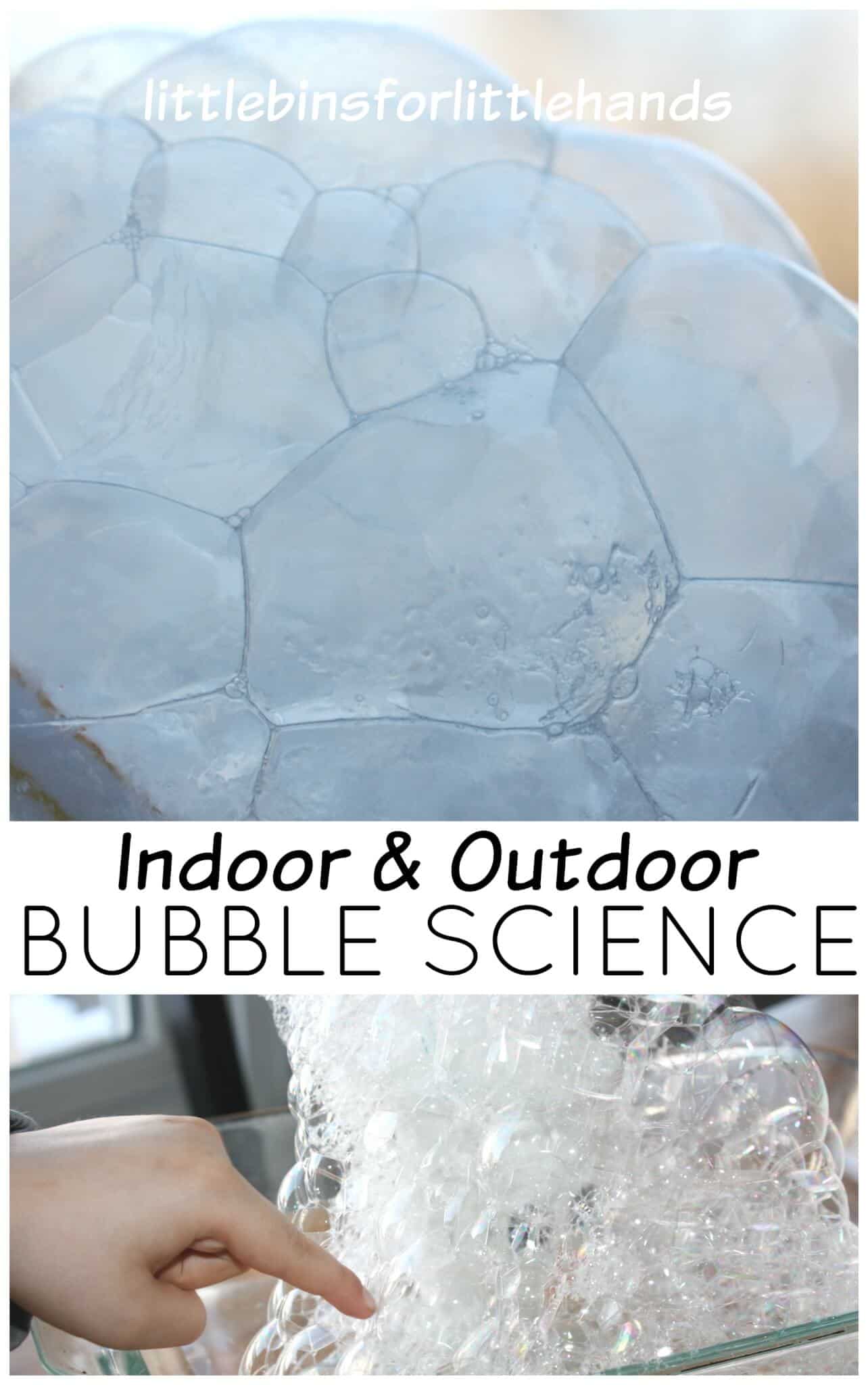 Freezing Bubbles Activity Indoor Outdoor Bubble Blowing