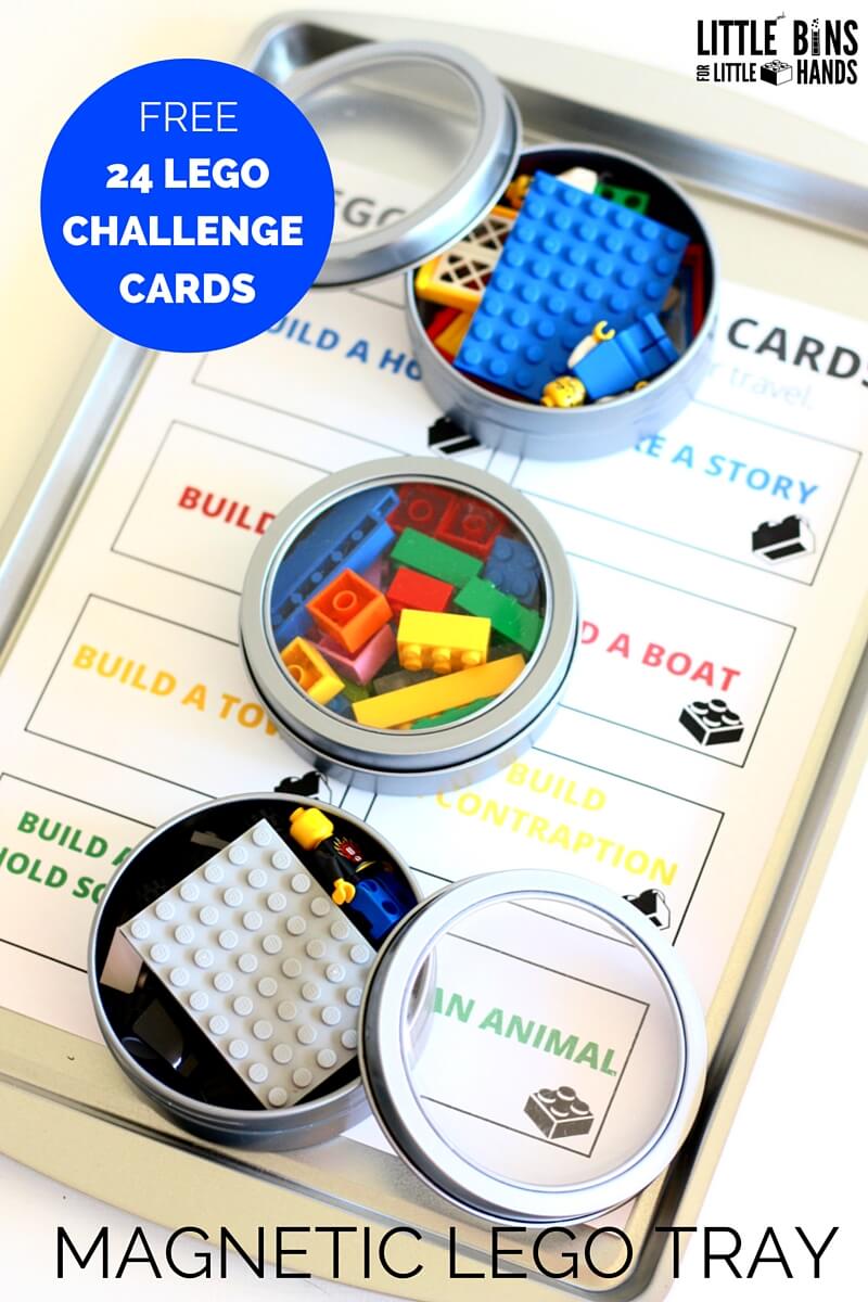 LEGO Travel Tray Free Printable LEGO Challenge Cards