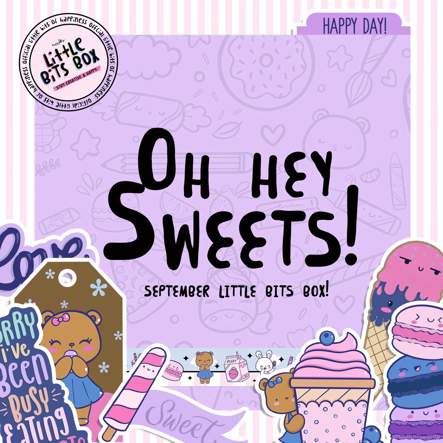 Delightful Monthly Stationery Box LITTLE BITS BOX