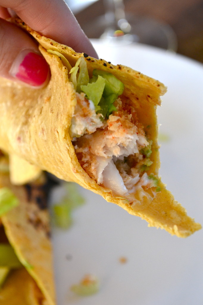 Baked Mahi Mahi Tacos w/ Lime Crema Little Bits of...