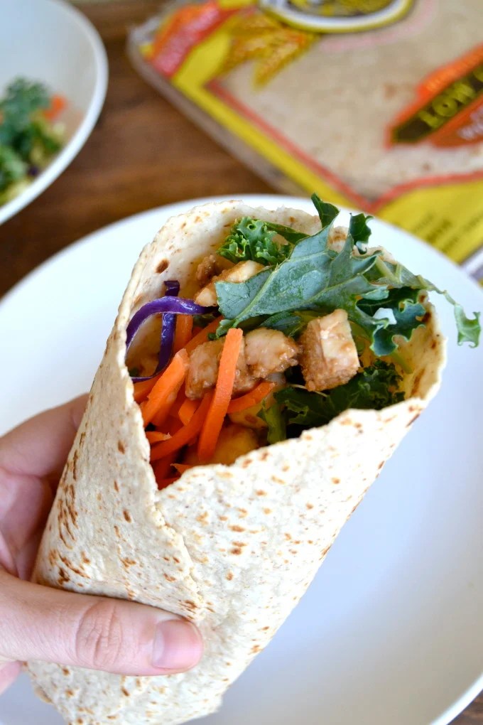 Low Calorie Thai Chicken Wrap Little Bits of...
