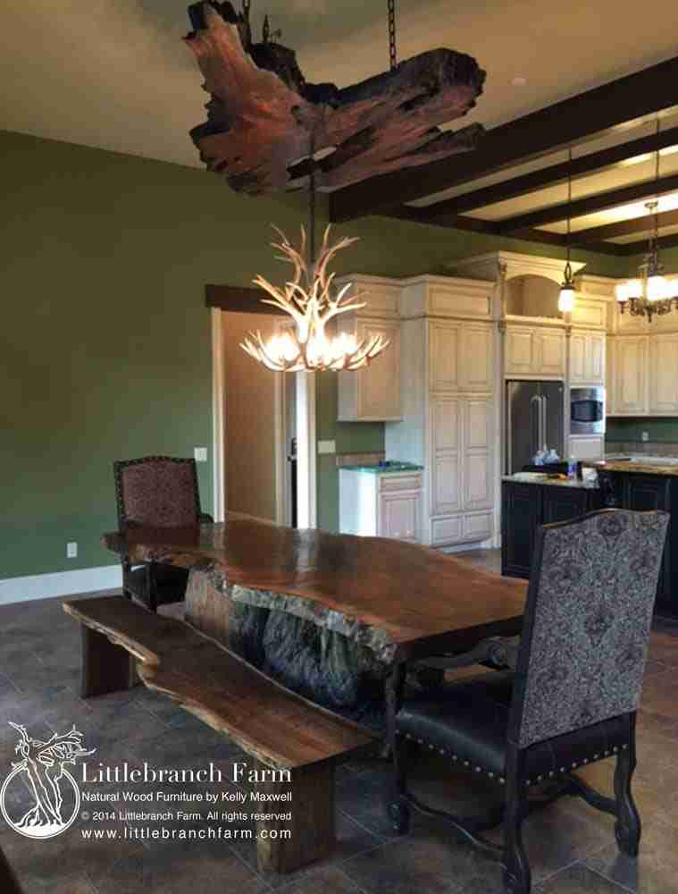 Rustic Table Live Edge Table Wood Table Littlebranch Farm