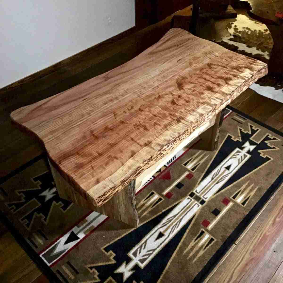 Wood Slab Desk Littlebranch Farm