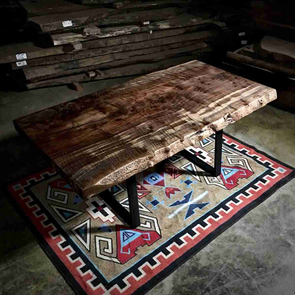 Modern Wood Slab Table Littlebranch Farm