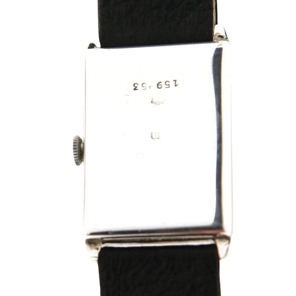 Littlecogs Vintage Wristwatches and Clocks » Silver Rectangular Watch