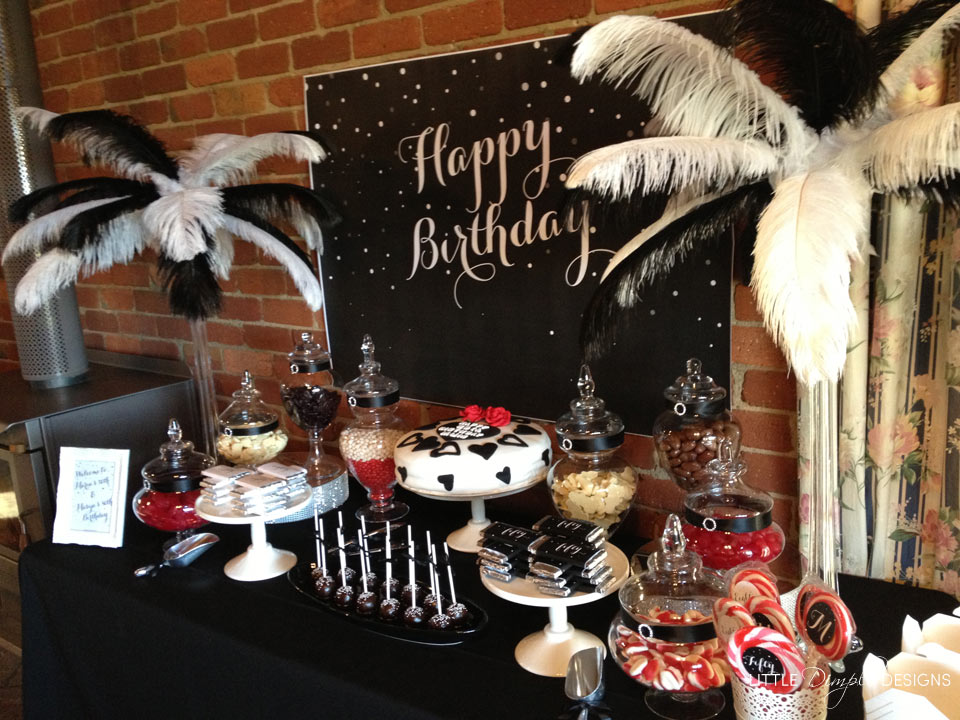 Black & White Classy Birthday Theme Little Dimple Designs