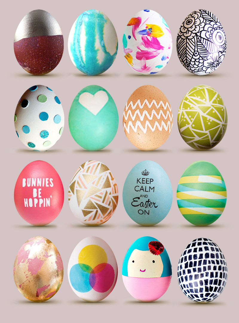 Easter Egg Roundup • 16 Cute Designs • Little Gold Pixel